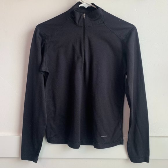 Patagonia Tops - Patagonia Black Capilene Quarter Zip Jacket